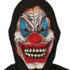 Latexmaske killer clown med hette