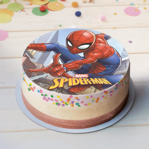 Spiderman spiselig kakeskilt 20cm