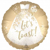 Lets toast folieballong