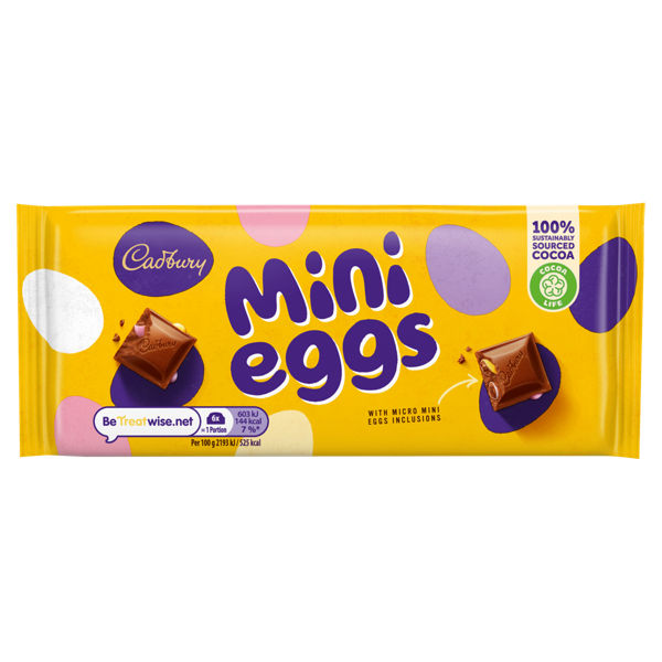 Cadbury mini eggs bar 110g