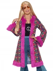 60s psychedelic hippie coat str.S/M