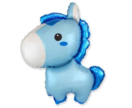 Baby horse blue folie 24"