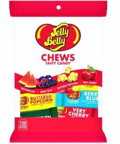 JELLY BELLY CHEWS TAFFY CANDY PEG BAG 198g