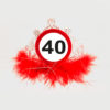 Traffic sign tiara 40 år