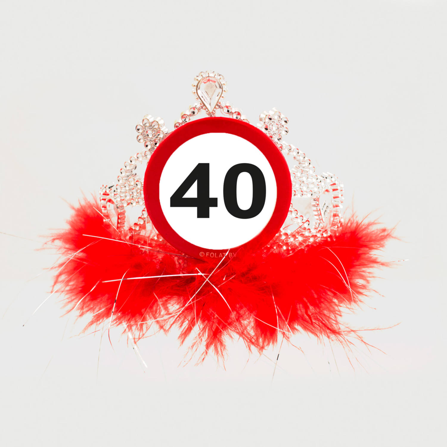 Traffic sign tiara 40 år