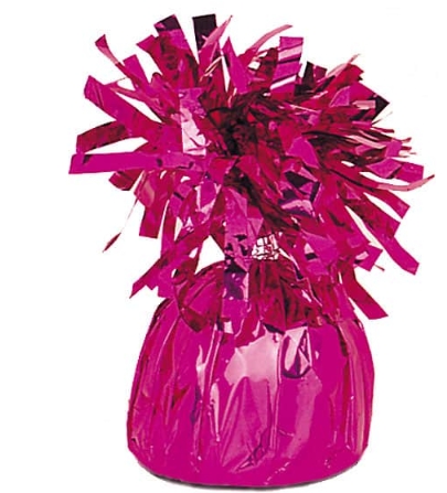 Ballongvekt tinsel folie magenta