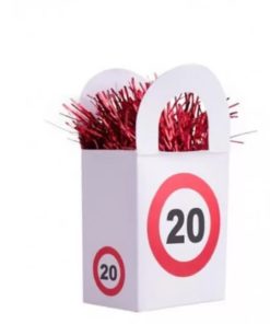 20 år ballongvekt traffic sign