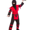 Ninja assassin rød 3-4 år