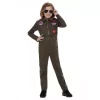 Toddler top gun kostyme str.M (7-9 år)
