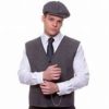 1920s gangster vest og peaky cap (plus size)