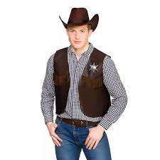 Cowboy vest brun (onesize)