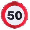 50 år traffic sign folieballong