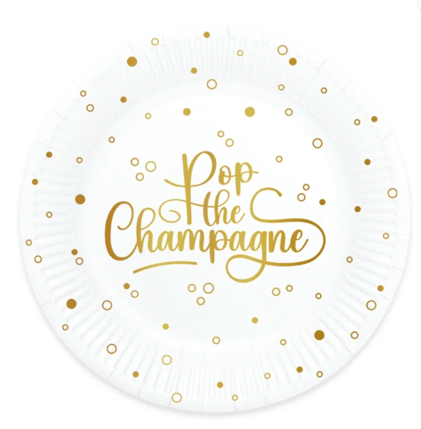 Pop the champagne fat 23 cm 8pk