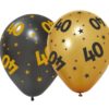 Golde celebrations ballonger 40 år 6pk