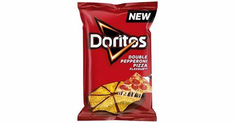 Doritos double pepperoni pizza flavour 170g
