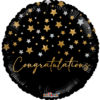Folieballong Congratulations stars 46cm