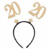 20 års gold glitter hårbøyle