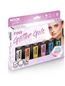 Moon fine glitter gels 6pk