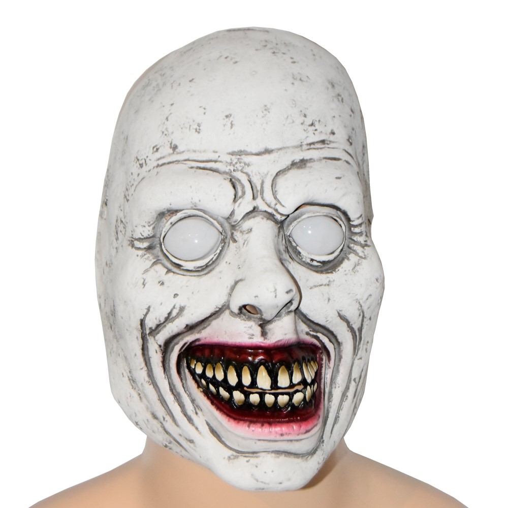 Latexmaske white zombie