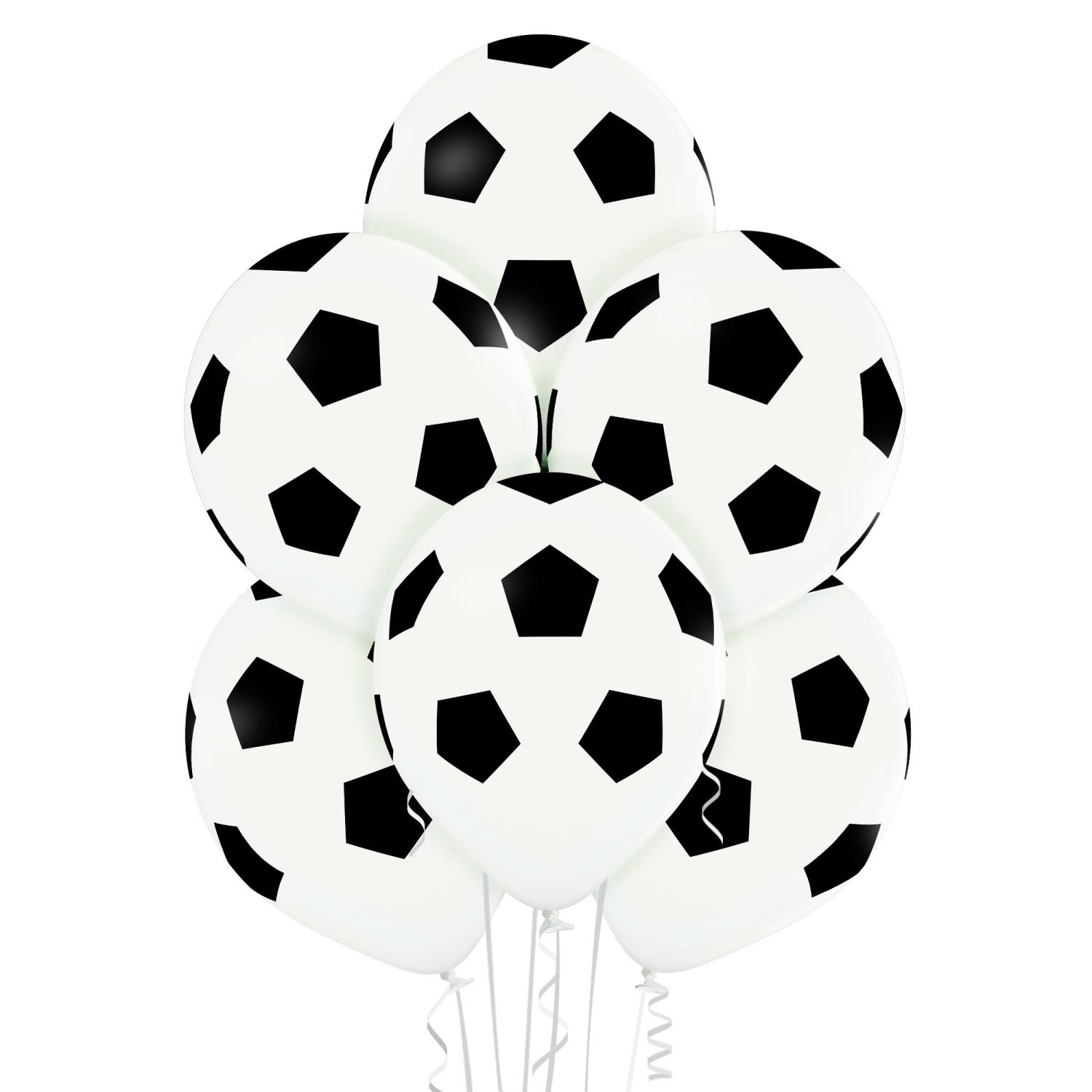 Belbal fotball ballonger 6pk 30cm Ø
