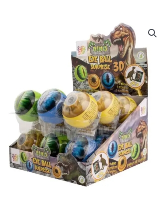 DINO EYE BALL 3D FIGUR & STICKER 10g