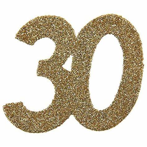 Age 30 gull glitter store konfetti 6pk