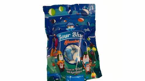 FREEZE-DRIED CANDY SOUR BLUE KASTANJER 75g