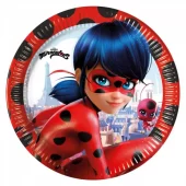 Miraculous Ladybug papptallerken 23cm 8pk