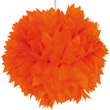 Pom-poms dekorball orange 30cm