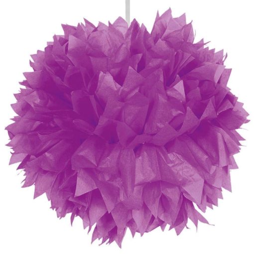 Pom-poms dekorball lilla 30 cm