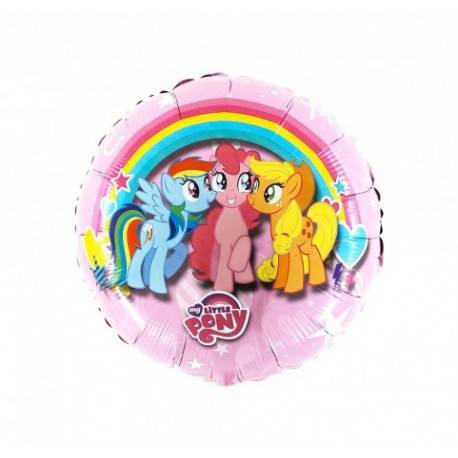 Folieballong my little pony rosa rund