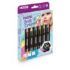 Glow Pastel Neon UV Body Crayons, Assorted