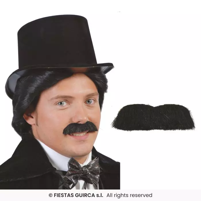 Svart bart herremann