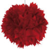 Pom-poms dekorball rød 30 cm
