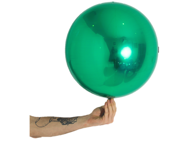 Speilballong grønn 35 cm