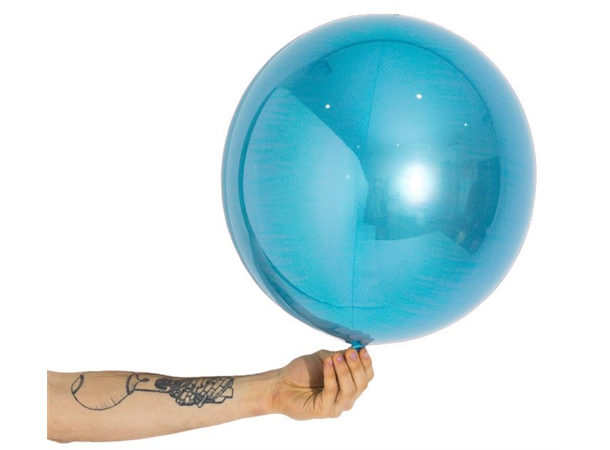 Speilballong lyseblå 36 cm