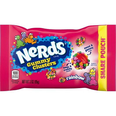 Nerds gummy clusters rainbow share pack