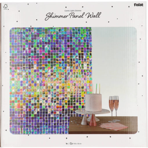 Shimmer panel wall iridecent 90x120 cm