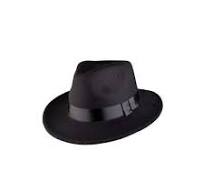 Swiftie fedora gangsterhatt svart