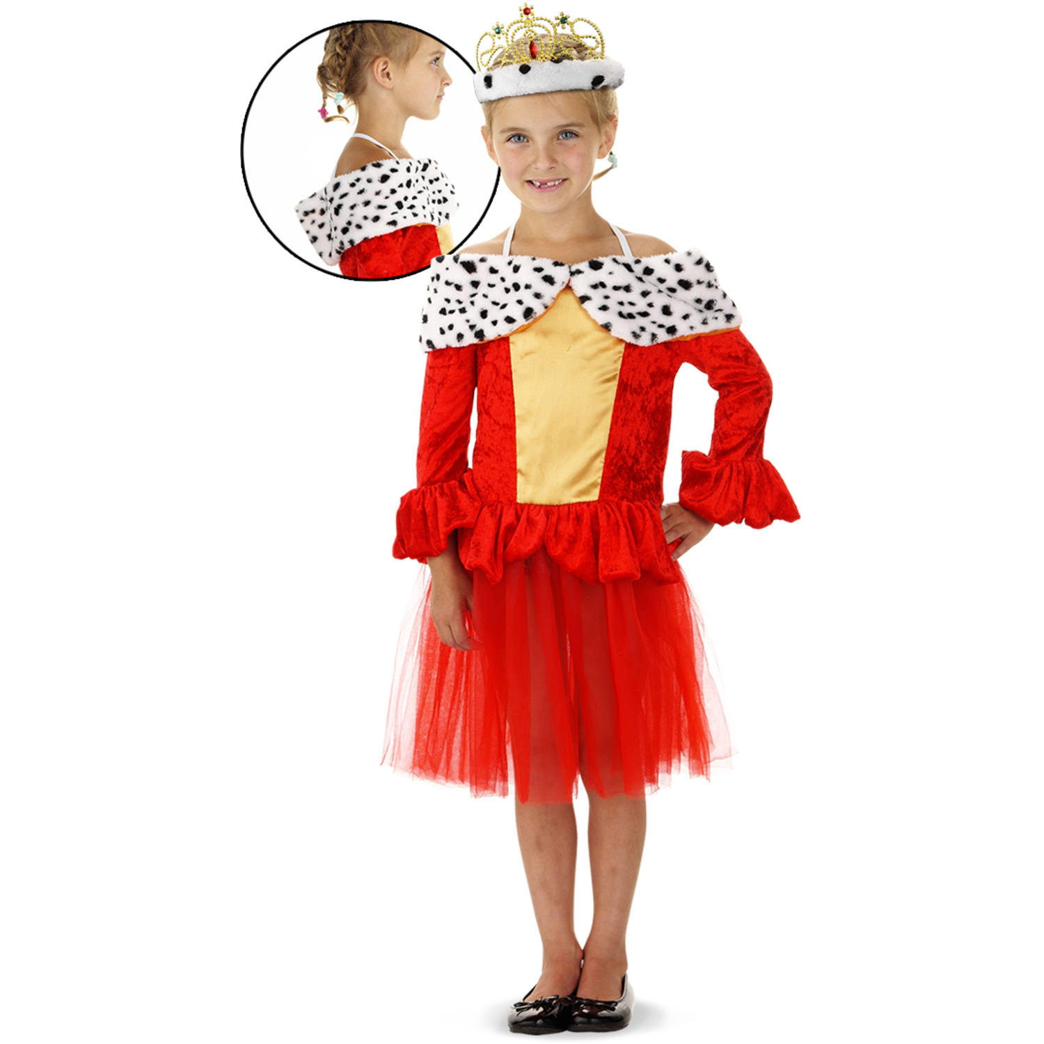 Dronning kostyme barn 3-5 år
