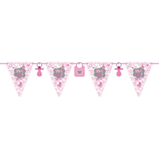 Flaggbanner Its a girl 6 meter