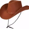 Brun cowboyhatt