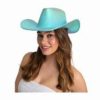 Texan cowboyhatt aqua iridecent