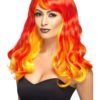 Smiffys Ombre Devil Flame Wig, Red & Orange