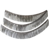 Fringe banner sølvtinsel 6 meter