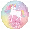 Unicorn, Borthday Whises Folie 46cm
