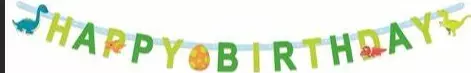 Dinosaur bursdagsbanner 1,6m