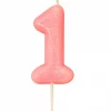 Kakelys 1 glitter rosa