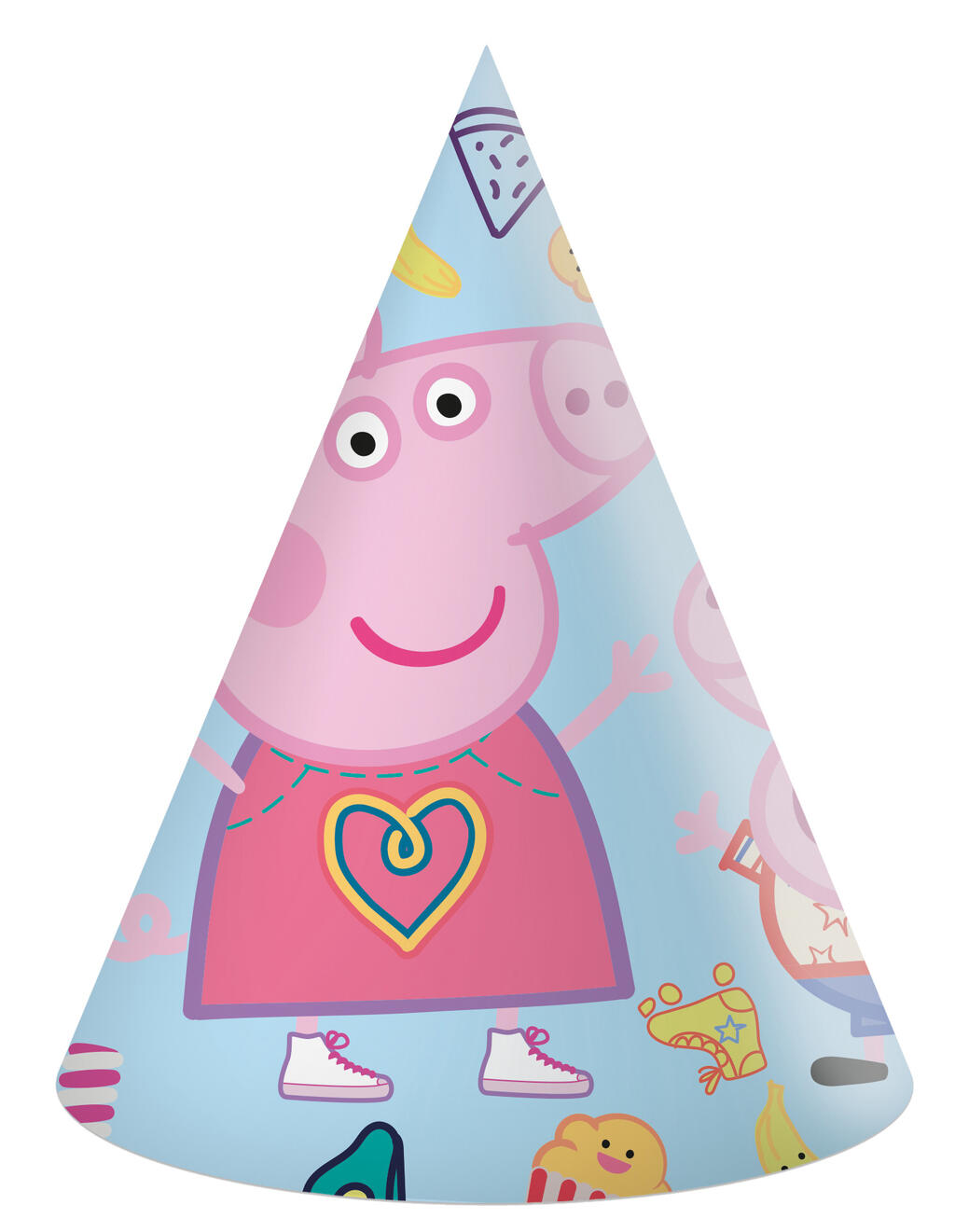 Peppa gris bursdagshatter 6pk