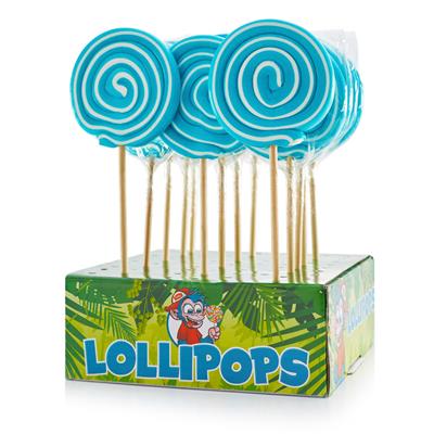 LOLLIPOPS SPIRAL BLUE POP 80g